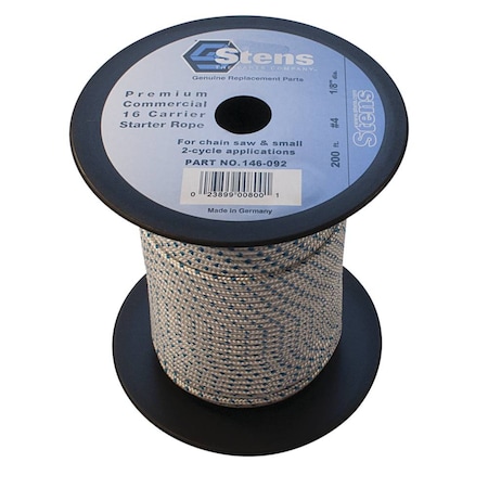 Stens Solid Braid Starter Rope 146-092 For #4 Solid Braid 200' 146-092